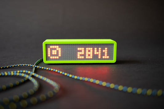 Electronic Instagram Followers Counter – a stylish digital display showing real-time follower count.